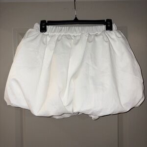 Boohoo White Bubble Skirt